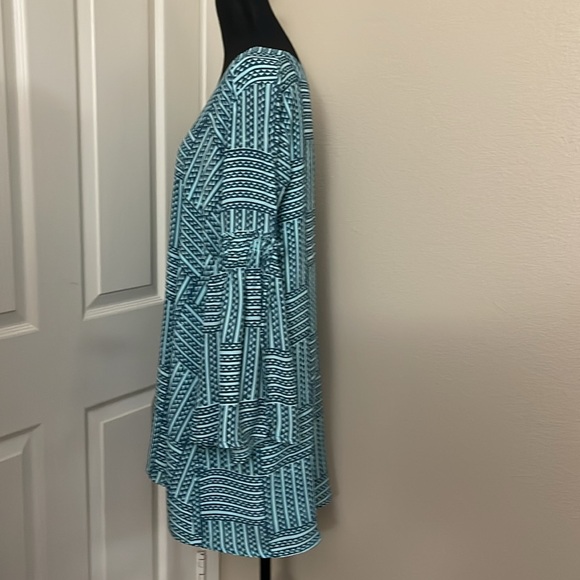 NWOT Manaola Dress Aqua and Gray S - Picture 3 of 10